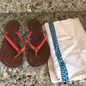 Tory Burch Terra patent leather sandals